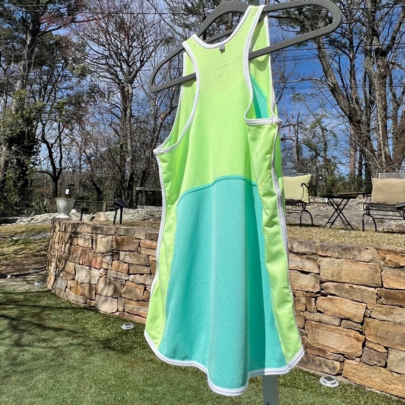 Nike Womens' Light Lime Green and Turquoise Dri-FIT Tank Top - Picture 12 of 15
